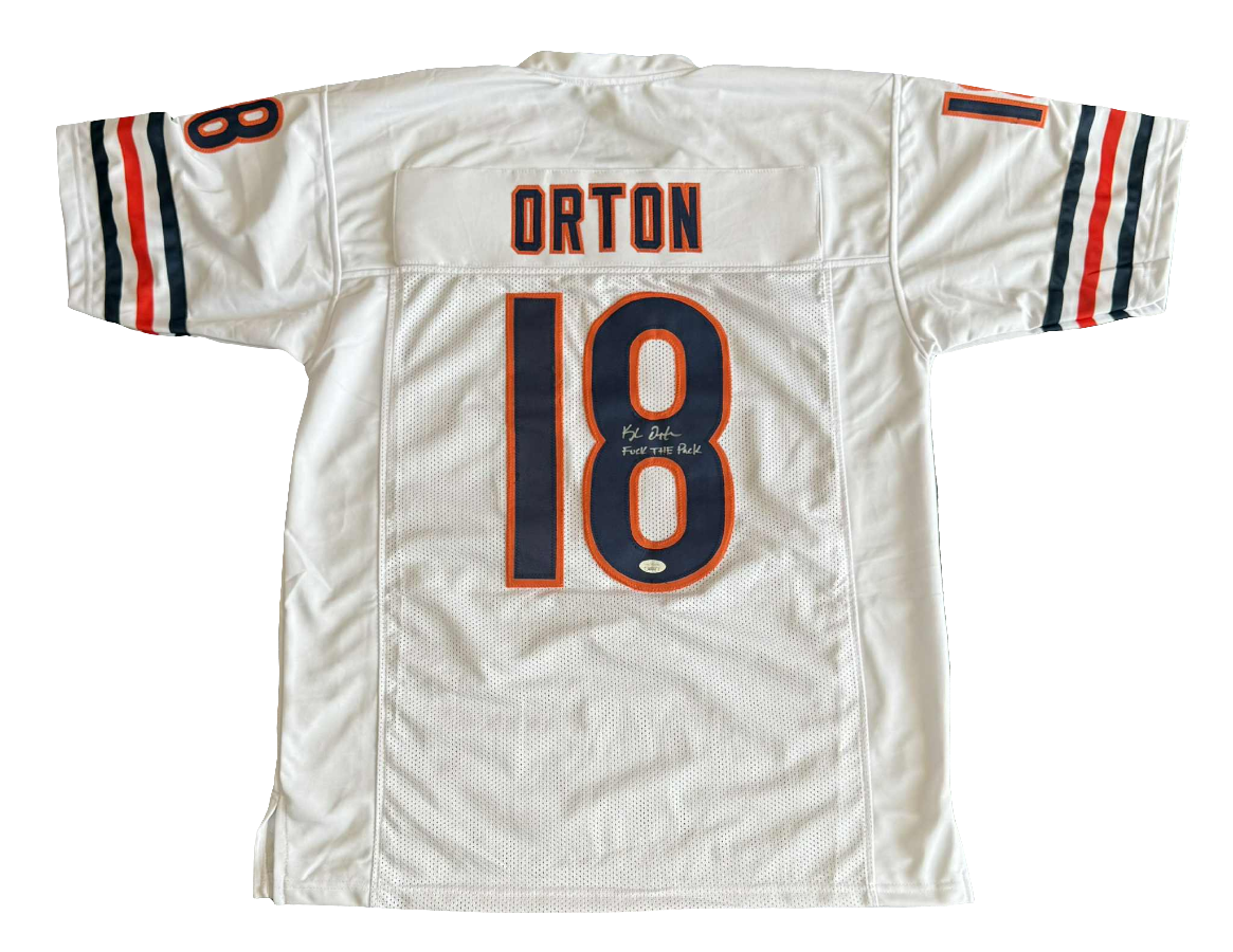 Kyle Orton Signed/Autographed Custom White Chicago Bears Jersey JSA COA