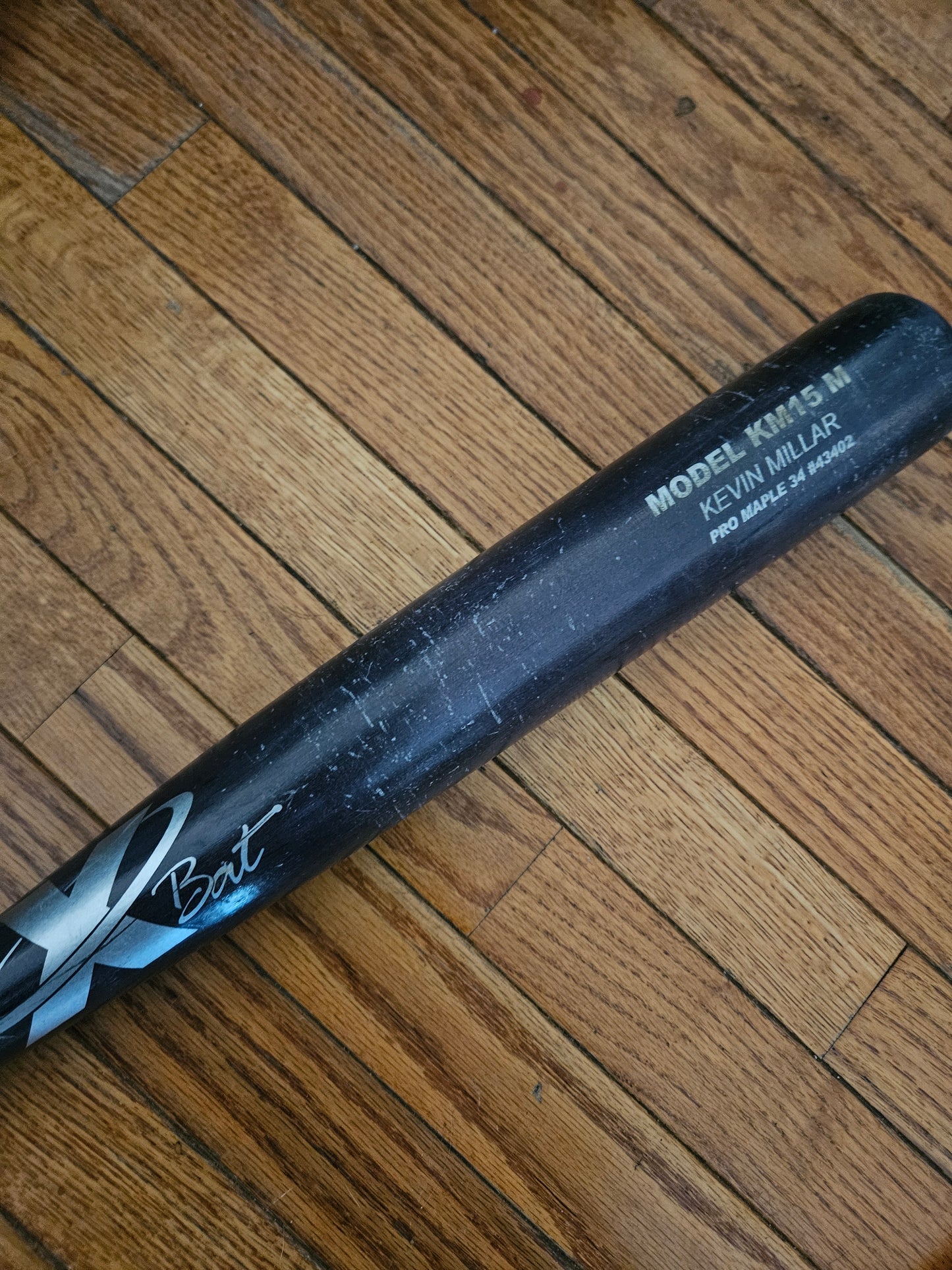 Kevin Millar Game Used Bat X Bat KM15M