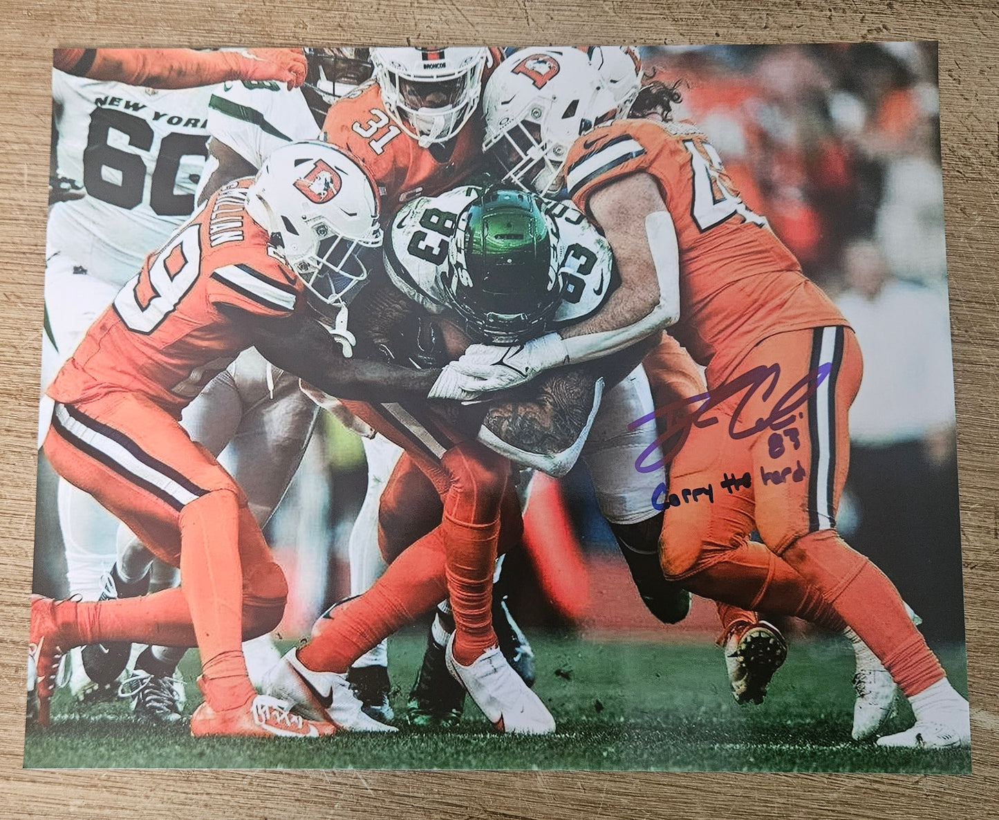 Tyler Conklin 8x10 Carry The Herd