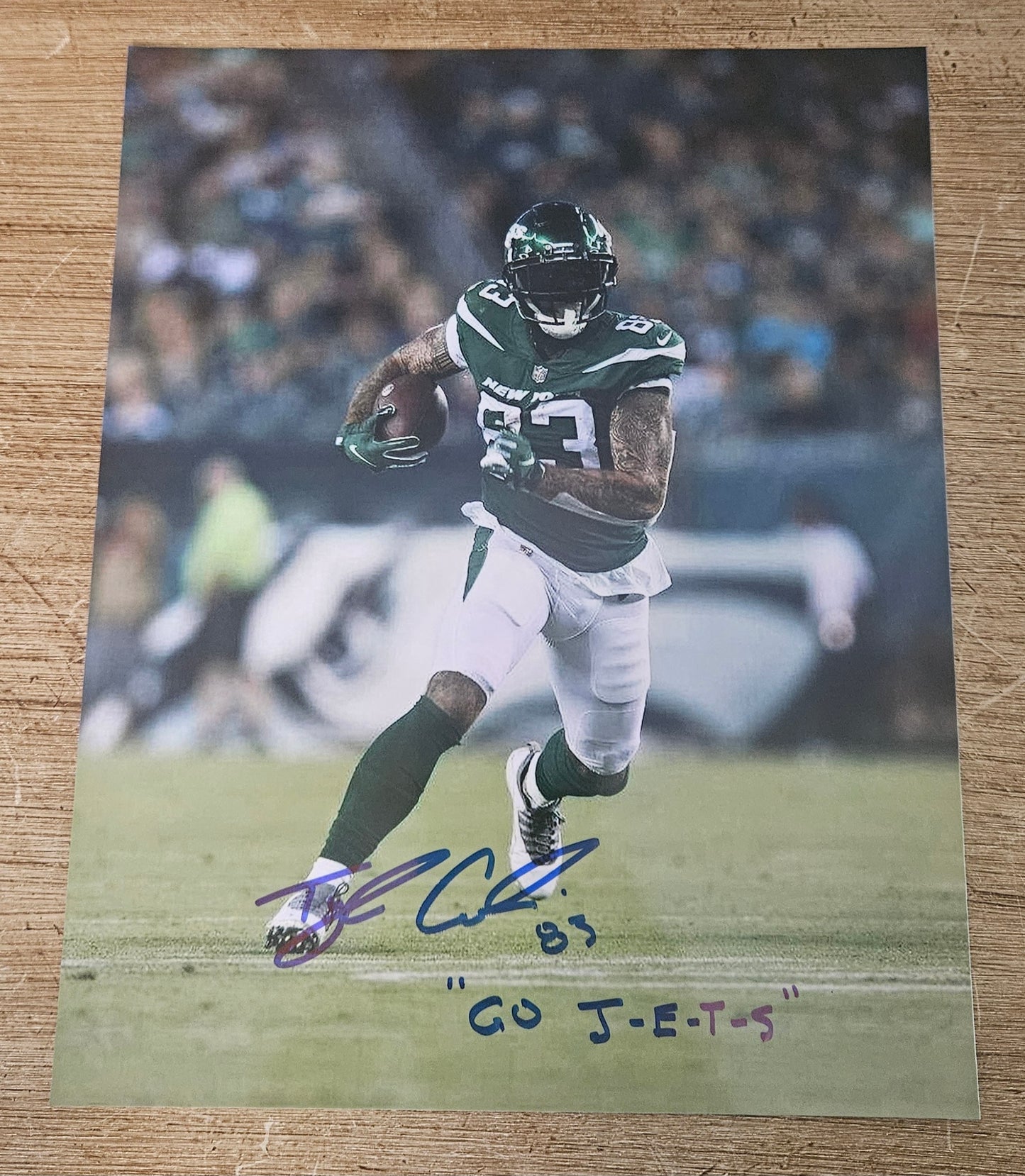 Tyler Conklin 8x10 Go J-E-T-S