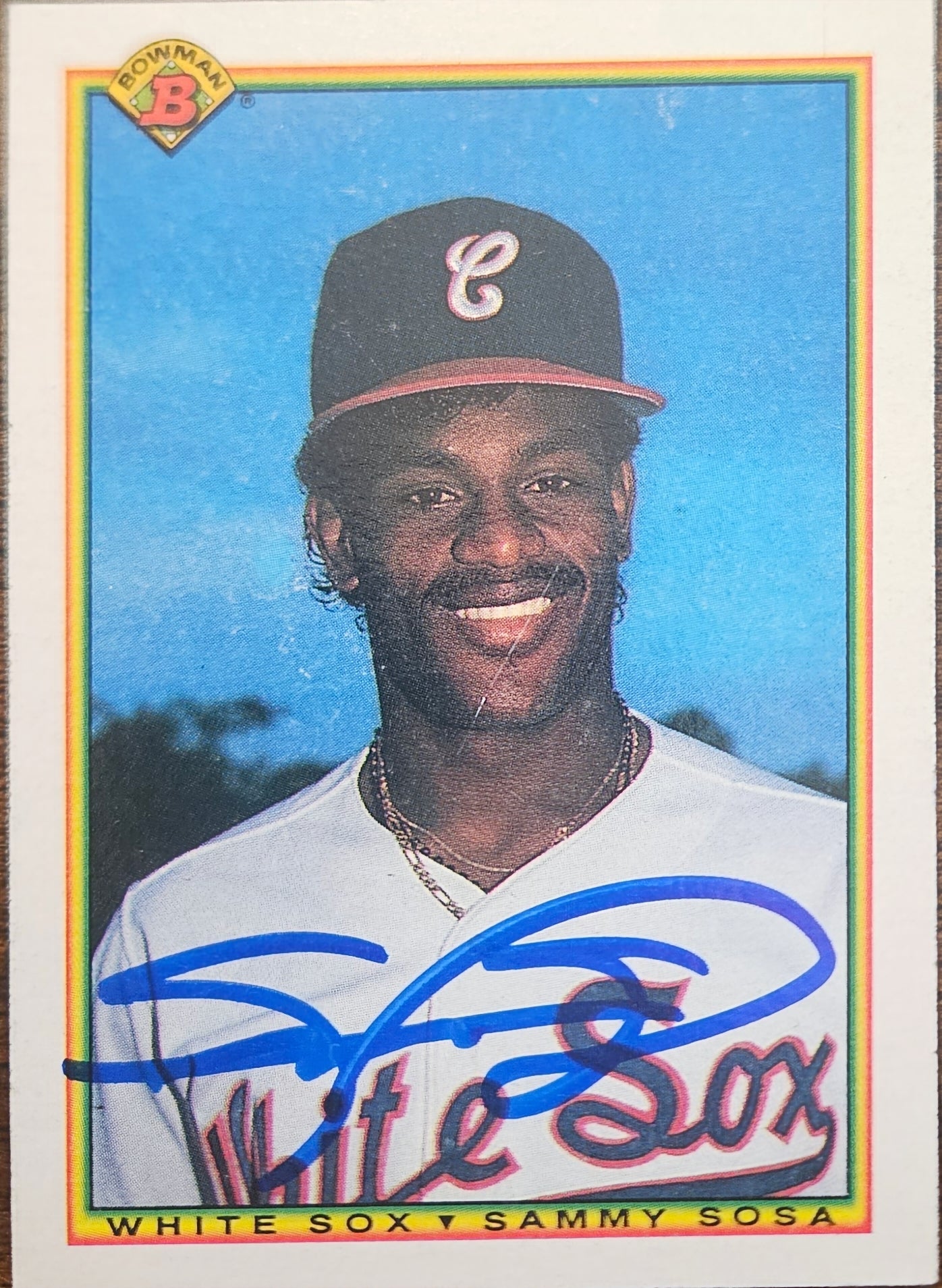 Sammy Sosa 1989 Bowman 312 JSA COA