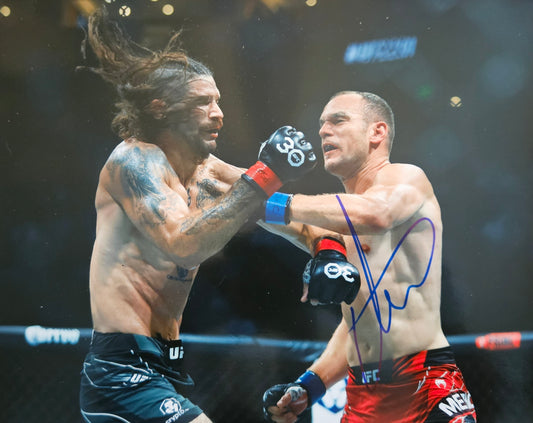 Uros Medic Autographed Signed 8x10 Punch Image Blue Ink