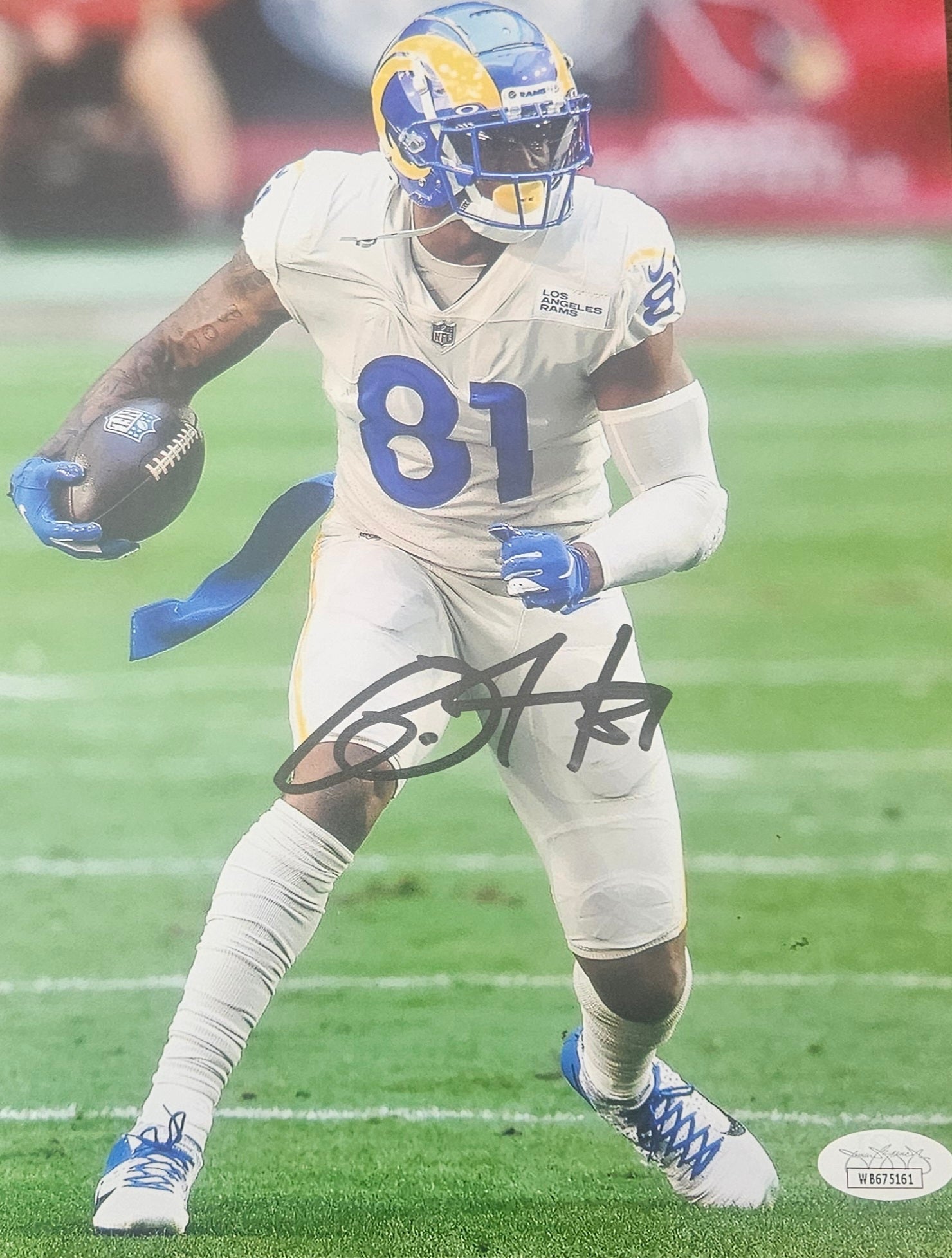 Auto/Autographed Gerald Everett Chicago Bears Los Angeles Rams 8x10 Photo JSA COA