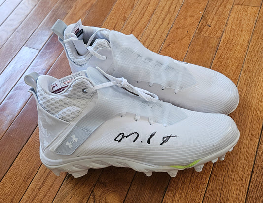 Auto/Autographed Montez Sweat Under Armor White Cleats Size 13 JSA COA