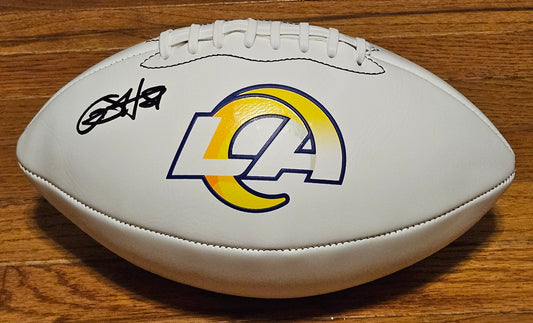 Auto/Autographed Gerald Everett Los Angeles Rams Logo Football JSA