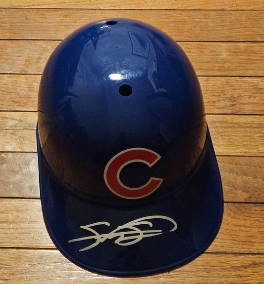 Auto/Autograped Sammy Sosa Chicago Cubs Full Size Replica Helmet JSA COA