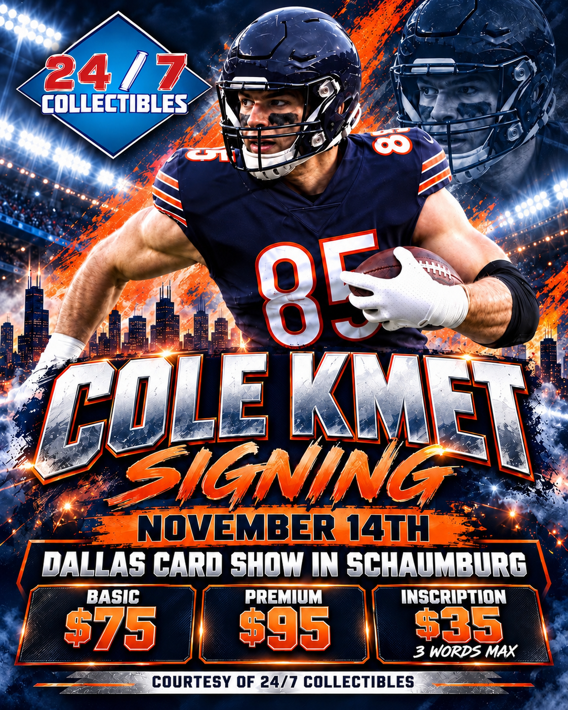 Cole Kmet Mail-in Ticket
