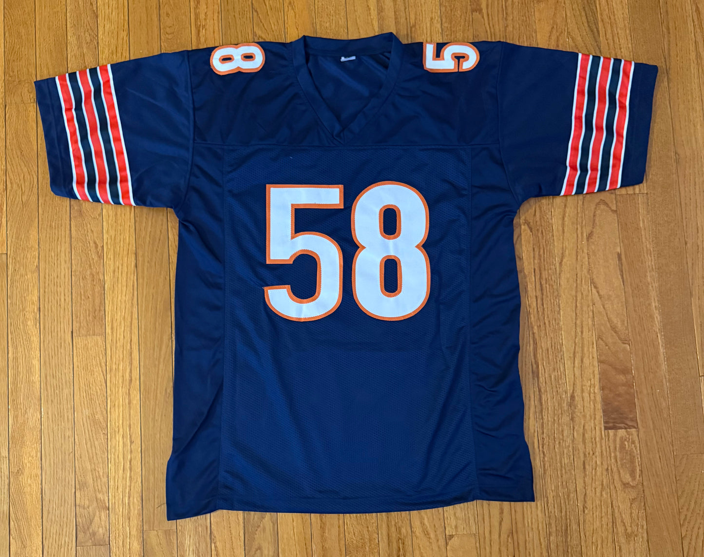 Auto/Autographed Darnell Wright Signed Custom Chicago Bears Navy Jersey JSA with Bleeding Autograph