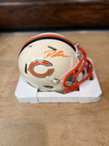 D’Andre Swift Autographed Mini Helmet with GTSM COA