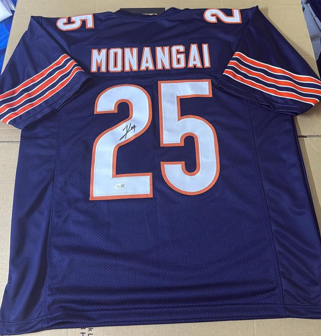 Kyle Monangai Custom Jersey JSA COA