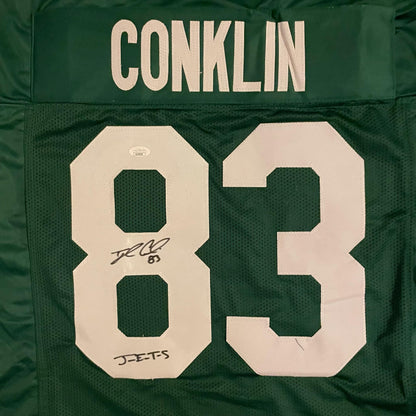 Tyler Conklin Jets Inscribed J-E-T-S Custom Jersey JSA