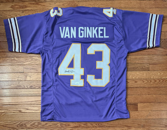 Auto/Autographed Andrew Van Ginkel Purple Jersey JSA