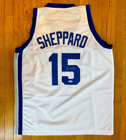 Reed Sheppard Kentucky White Custom PSA COA 2024 NBA DRAFT 3RD OVERALL