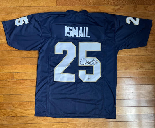 Rocket Ismail Navy Custom Jersey BAS COA