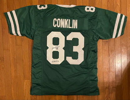 Tyler Conklin Jets Inscribed J-E-T-S Custom Jersey JSA