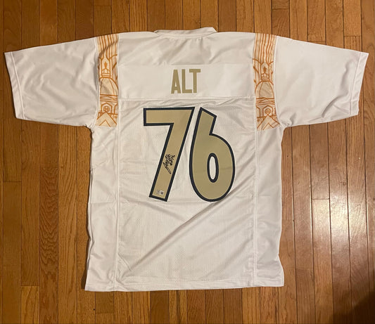 Joe Alt White Custom Jersey BAS COA