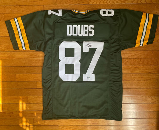 Romeo Doubs Signed Custom Jersey Packers BAS COA