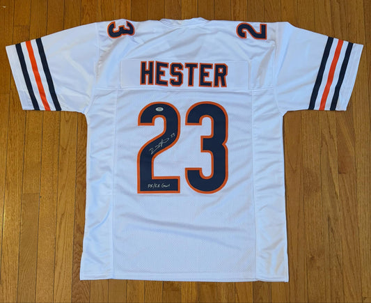 Auto/Autographed DEVIN HESTER "PR/KR GOAT" CHICAGO BEARS CUSTOM JERSEY PSA COA