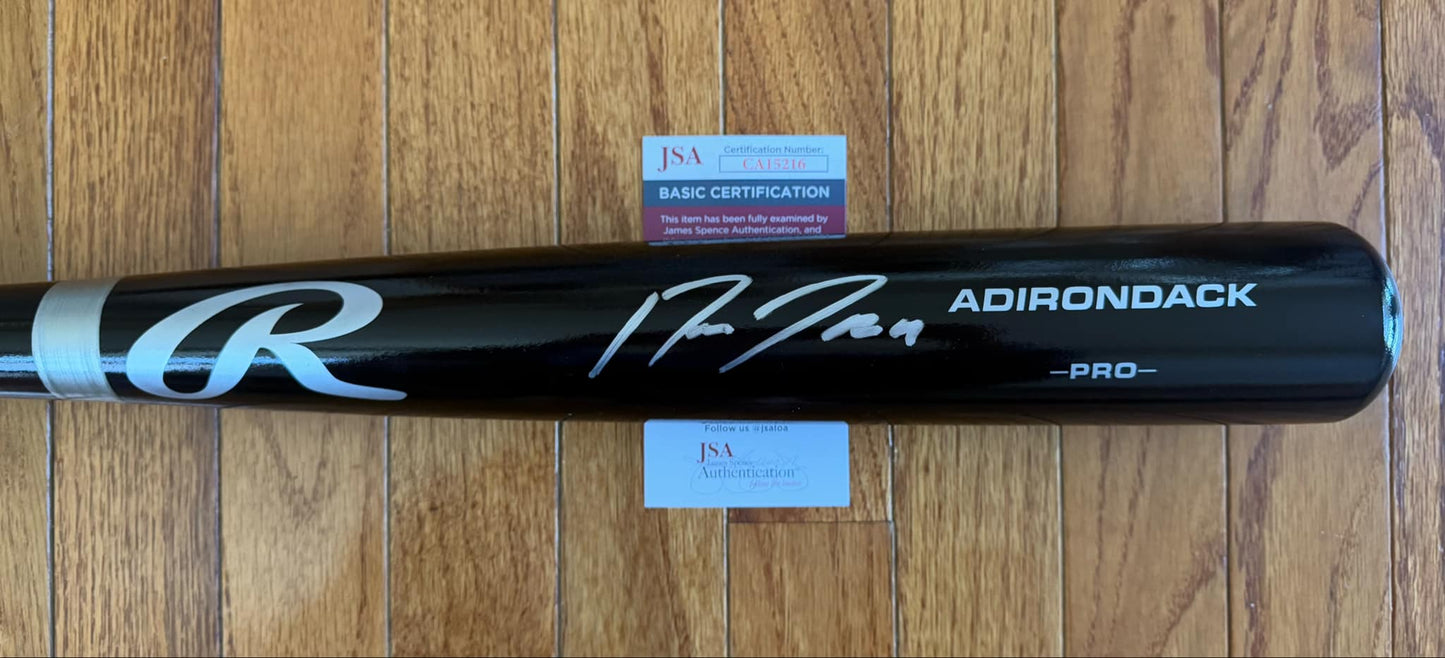 Auto/Autographed  Jose Ramirez Cleveland Gurdians Black Big Stick Bat JSA COA