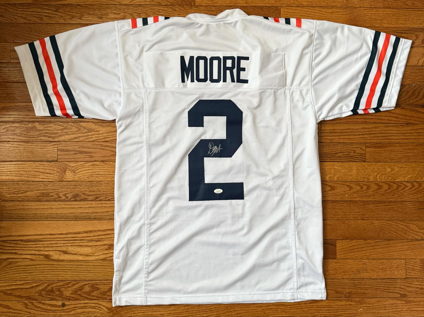 Auto/Autographed D.J Moore Chicago Bears Signed/Autographed 100 Year Anv Custom Jersey JSA