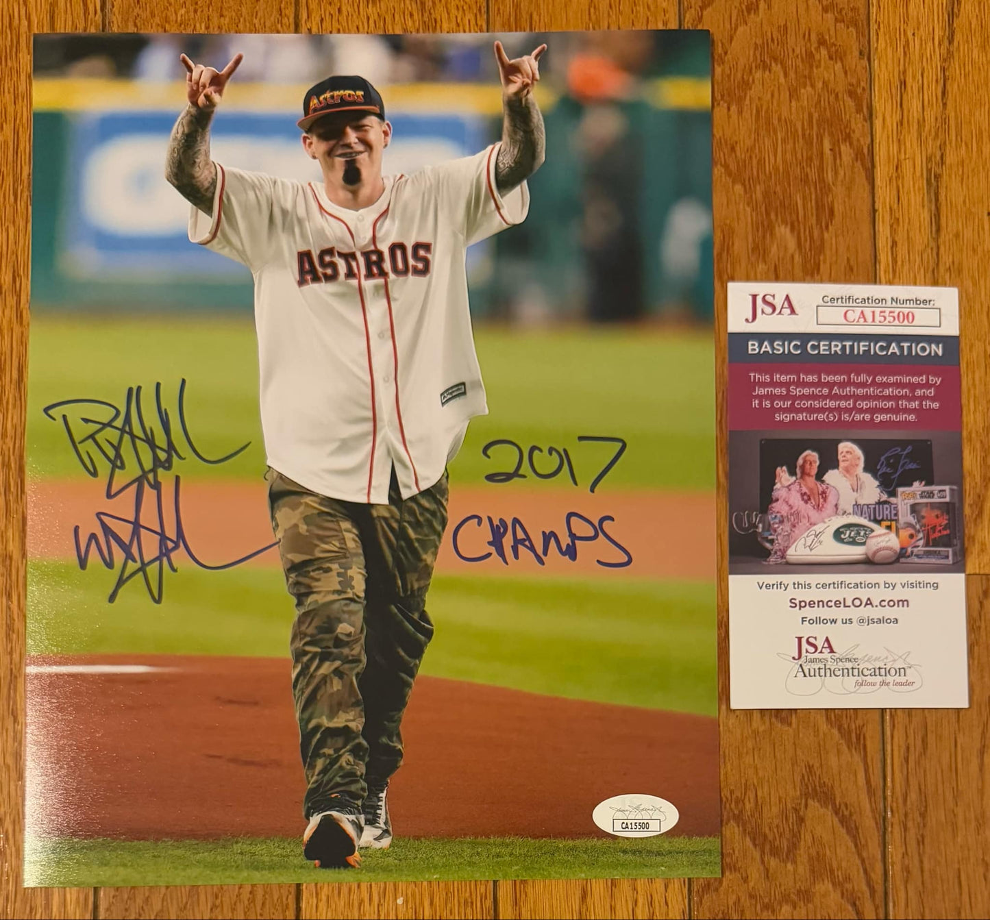 Auto/Autographed Paul Wall Signed 8x10 Photo Inscribed 2017 Champs JSA COA