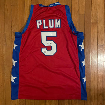 Kelsey Plum USA JERSEY INSCRIBED 2020 GOLD CUSTOM JSA COA