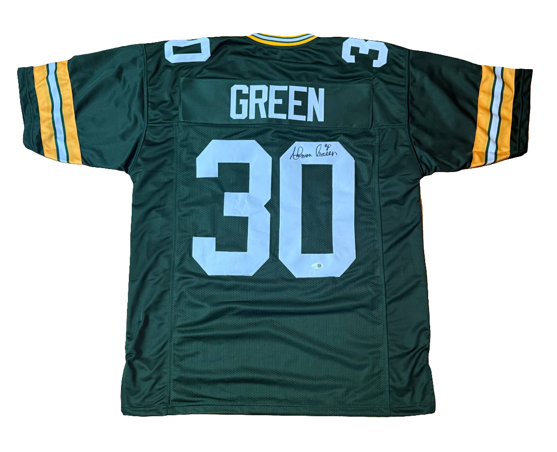 Ahman Green Signed Custom Green Bay Packers Jersey JSA WITNESS COA