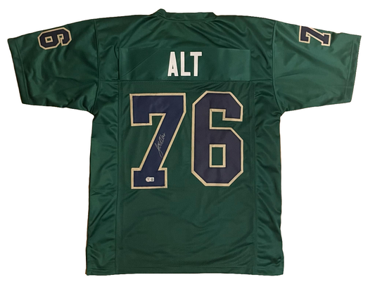 Joe Alt Green Custom Jersey BAS COA