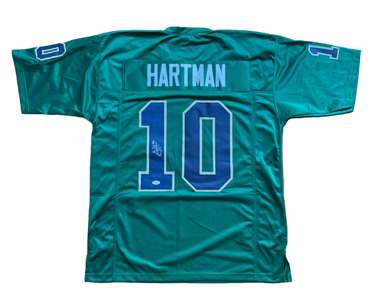 Sam Hartman Green Custom Jersey JSA COA