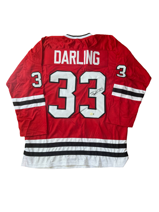 Scott Darling Signed Blackhawks Custom Jersey Chicago Stanley CupWinner 2015 BAS