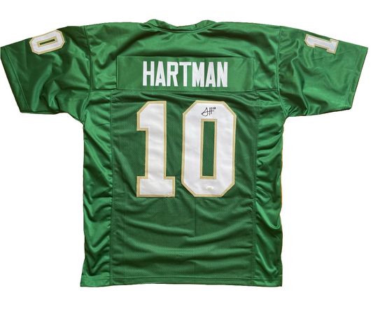 Sam Hartman Shamrock Custom Jersey JSA COA