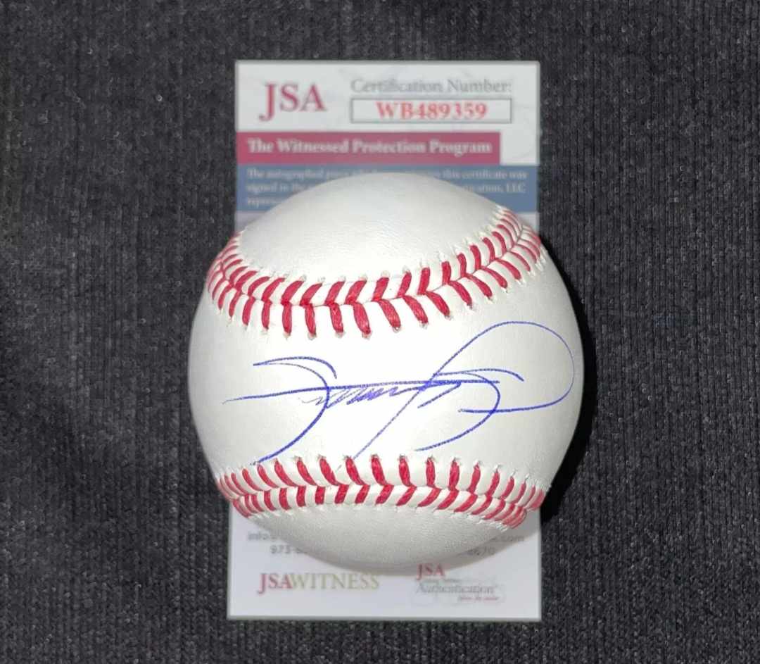 Sammy Sosa Signed Romlb Manfred JSA COA