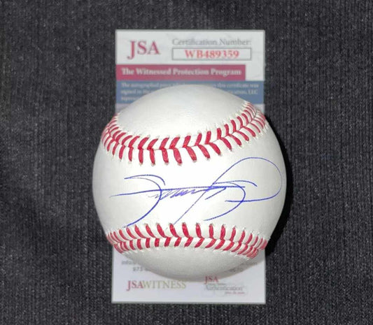 Sammy Sosa Signed Romlb Manfred JSA COA