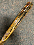 Sammy Sosa Chrome Gold Bat Signed/Autographed Stat Inscriptions JSA WITNESS