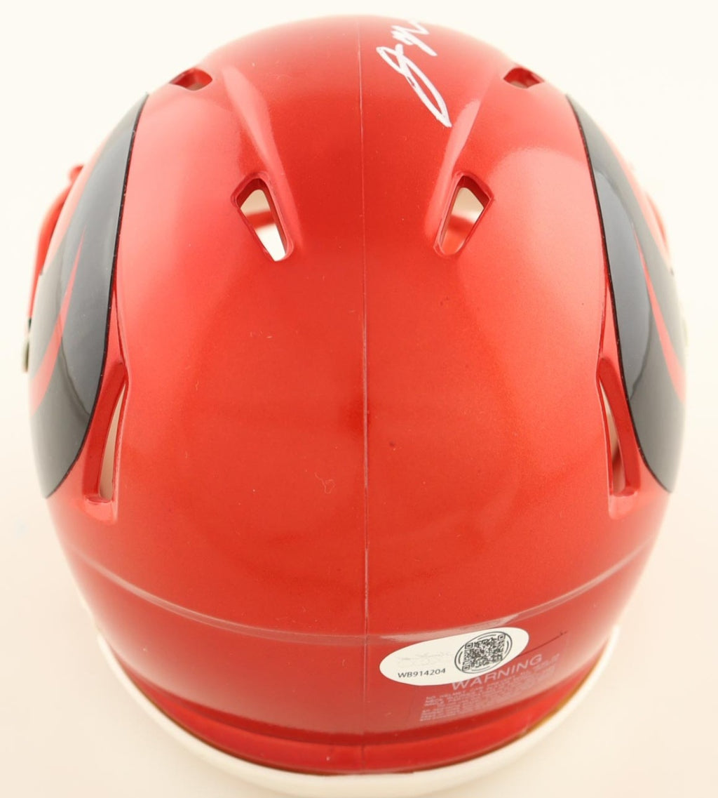 Texans Jaylin Noel Signed Autographed Houston Texans Red Alt Mini Helmet JSA