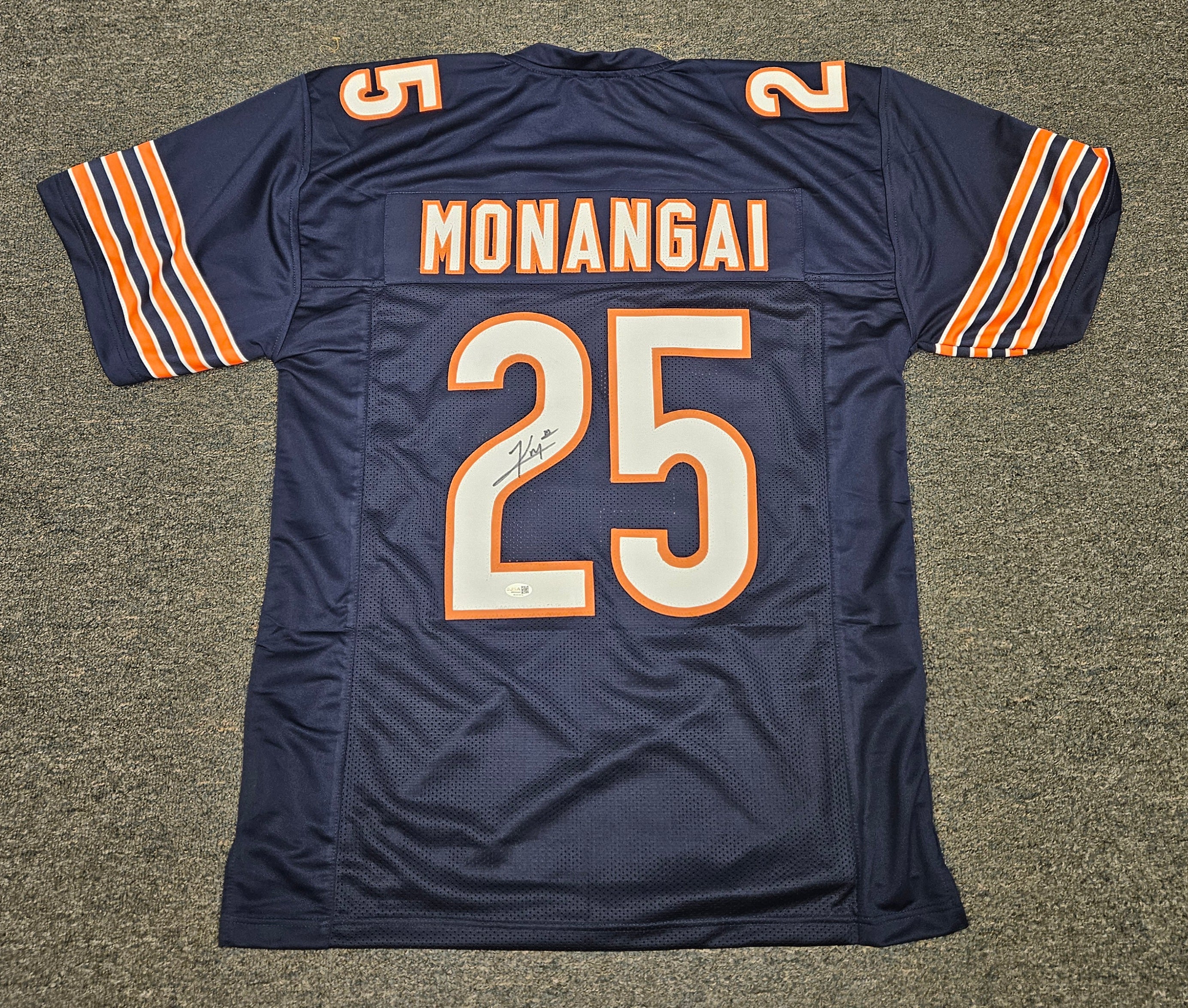 KYLE MONANGAI signed/autographed CHICAGO BEARS Jersey w/ COA JSA NAVY XL