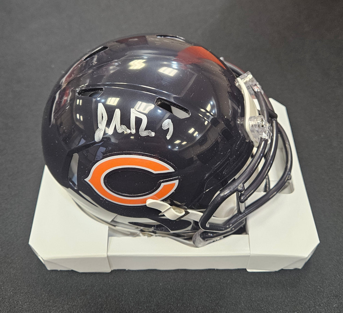 Jahdae Walker Chicago Bears Signed Speed Mini Football Helmet (GTSM WITNESS COA)