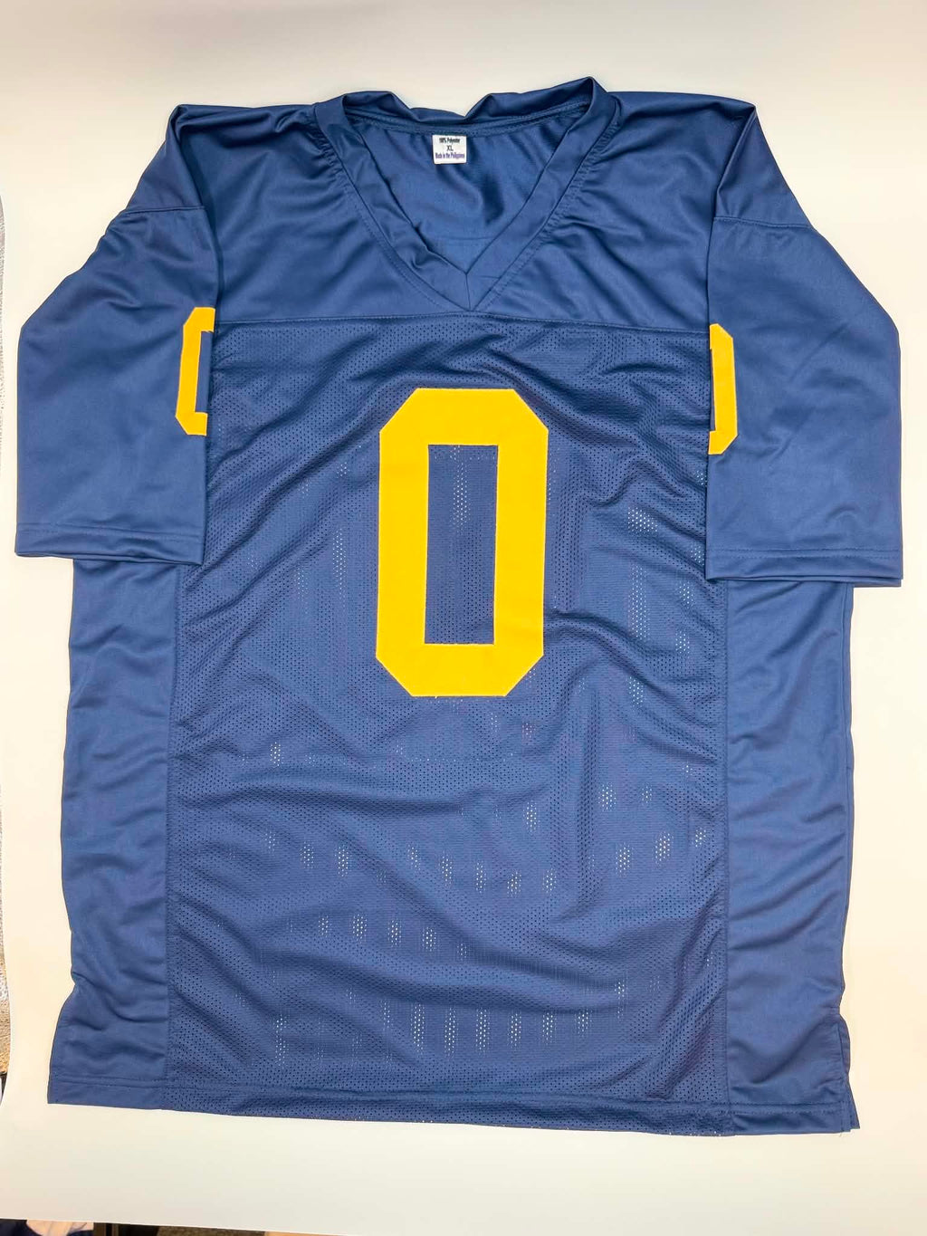 Mike Sainristil Signed Michigan Blue Football Jersey Beckett