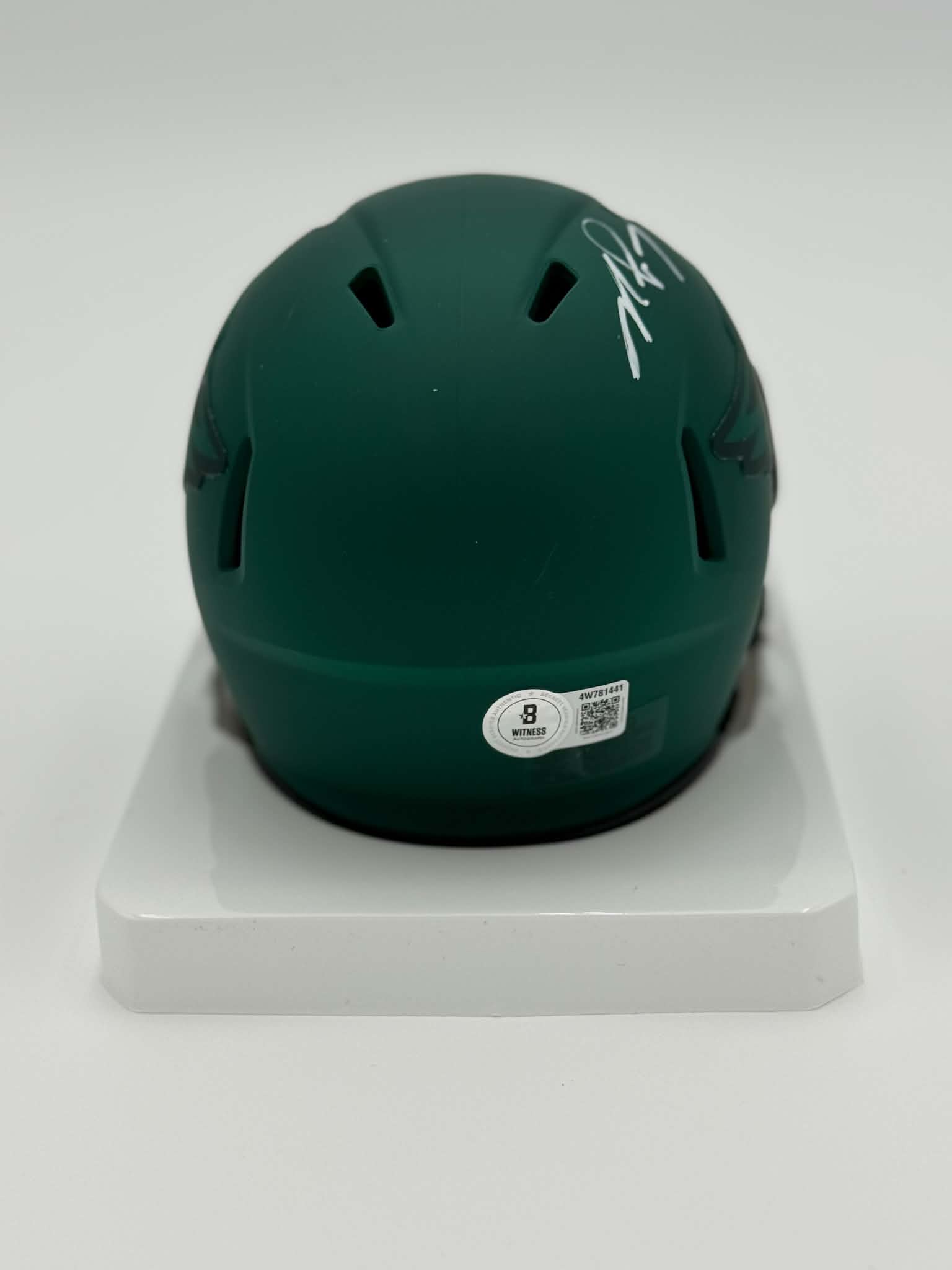 Philadelphia Eagles Michael Vick Autographed Rave Speed Mini Helmet BECKETT