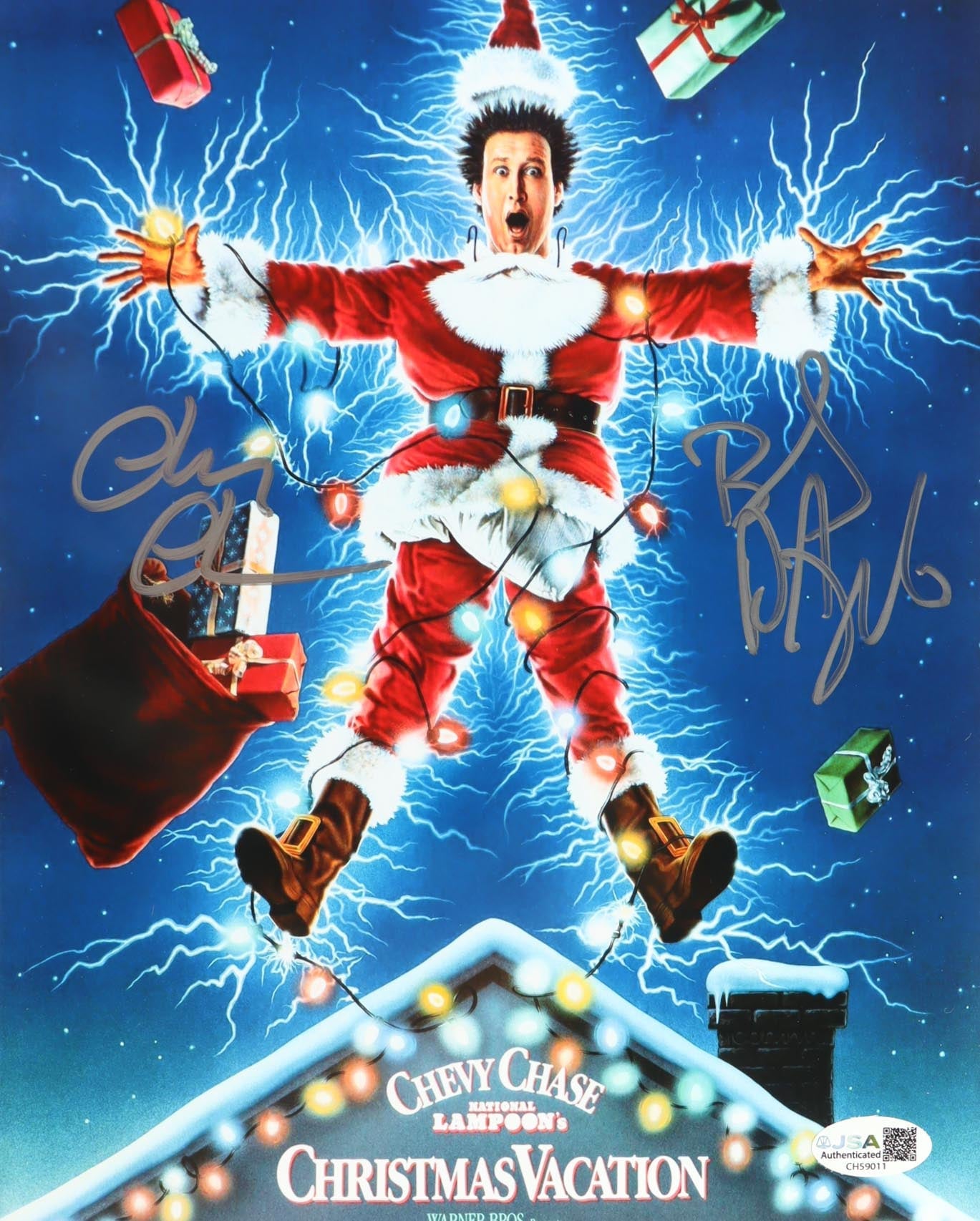 Chevy Chase & Beverly D'Angelo Signed "National Lampoon's Vacation" 8x10 Photo (JSA)Cover