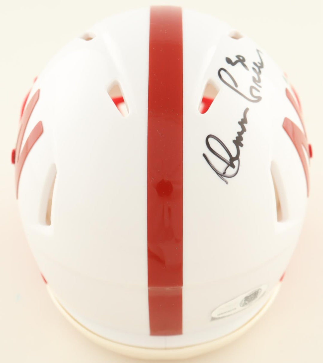 AHMAN GREEN SIGNED NEBRASKA CORNHUSKERS FOOTBALL MINI HELMET (2X) JSA
