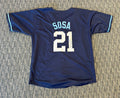 SAMMY SOSA SIGNED AUTO CHICAGO WRIGLEYVILLE CUSTOM JERSEY BECKETT BAS AUTOGRAPHED