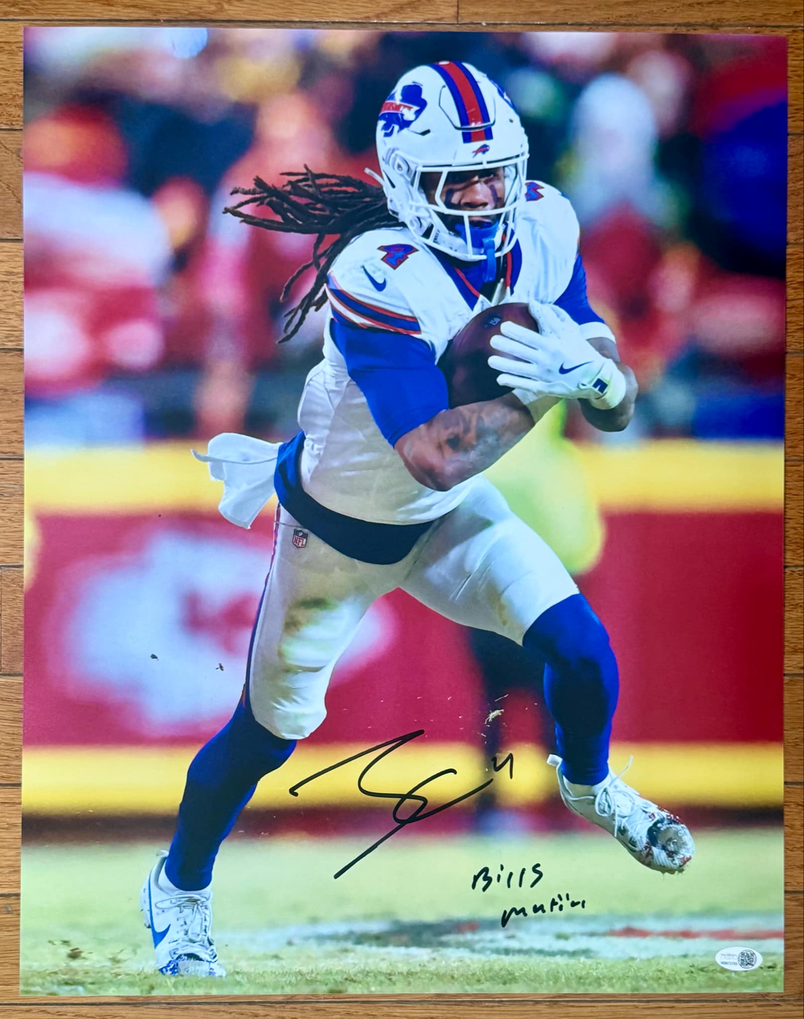 James Cook Signed/Autographed 16X20 Bills Mafia JSA COA
