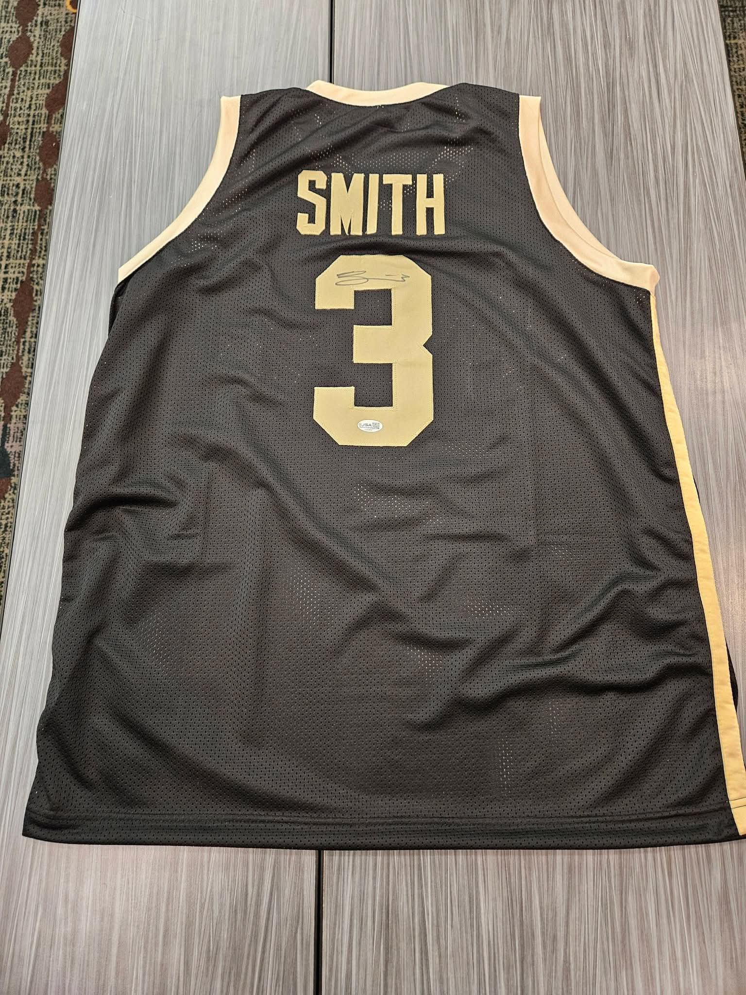 Braden Smith Purdue Boilermakers Autographed Signed Black Jersey #3 W/ JSA