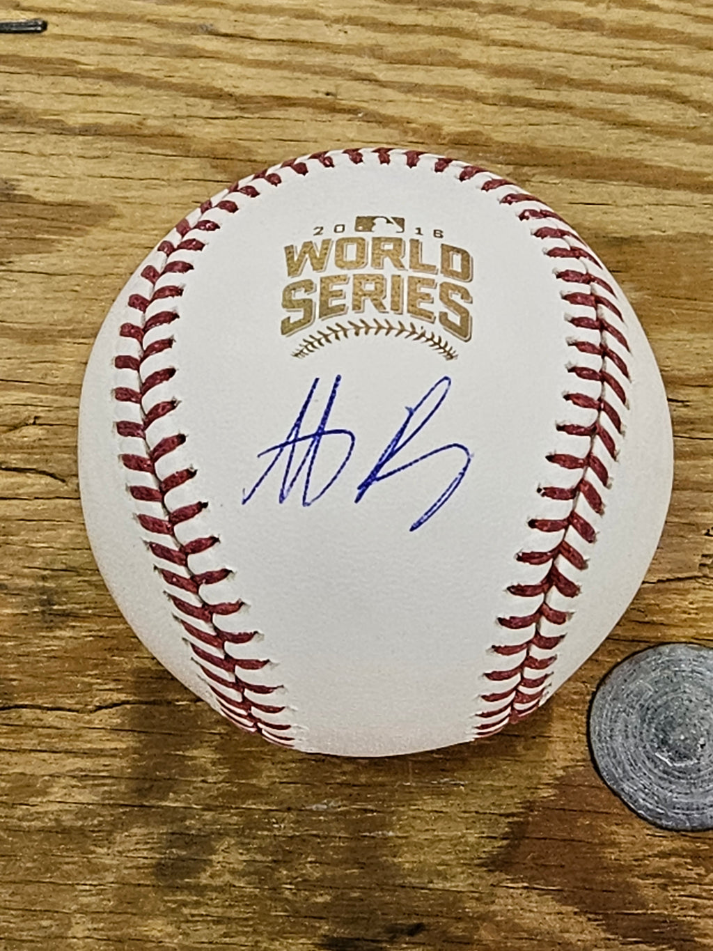 Anthony Rizzo Signed 2016 World Series baseball Autograph Fanatics MLB COA