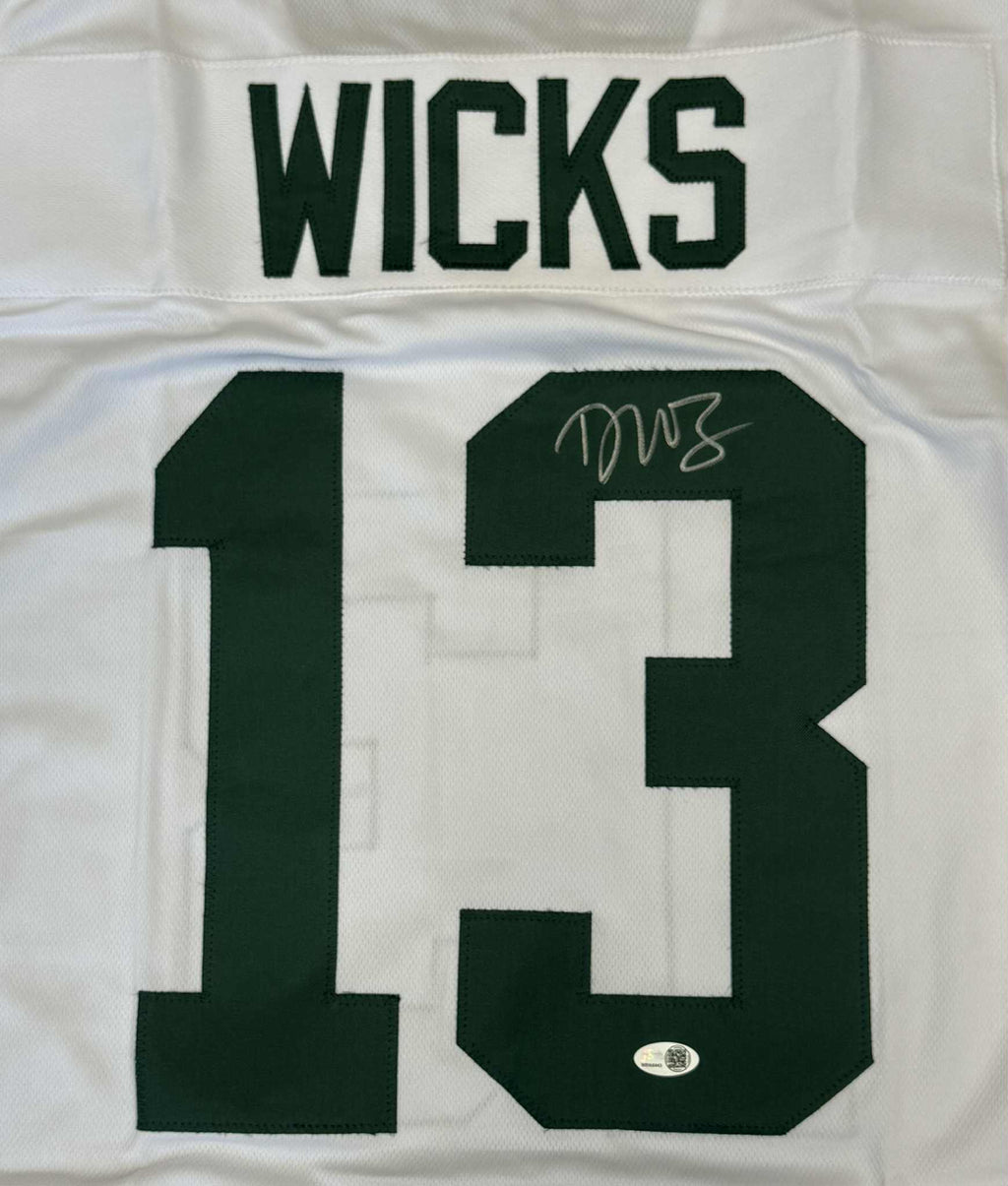 Dontayvion Wicks Signed Custom Jersey Green Bay Packers White Size XL JSA