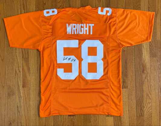 Auto/Autographed Darnell Wright Signed Custom Tennessee Volunteers Jersey JSA