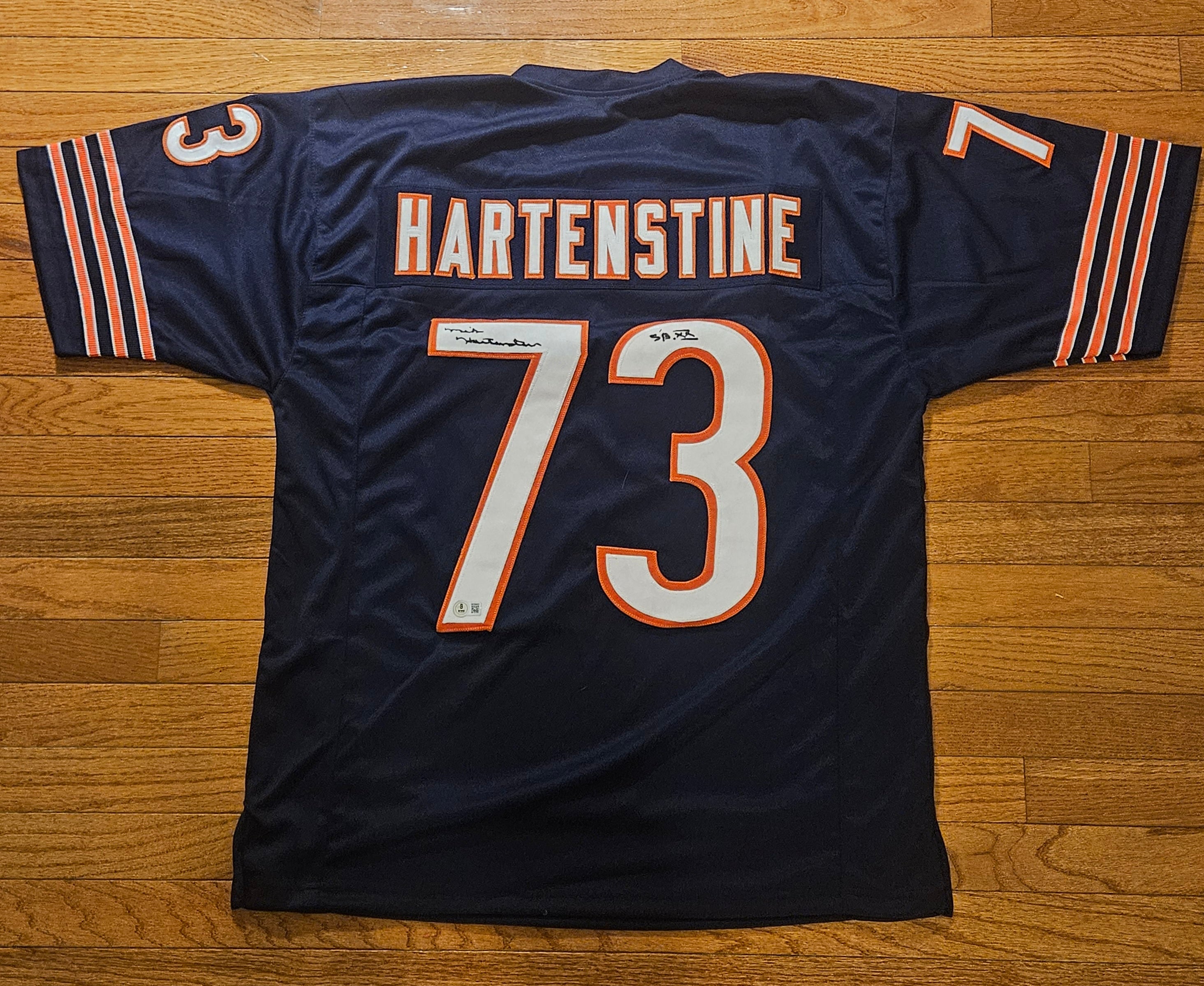 Mike Hartenstine Chicago Bears Autographed Signed Custom Jersey SBXX Beckett