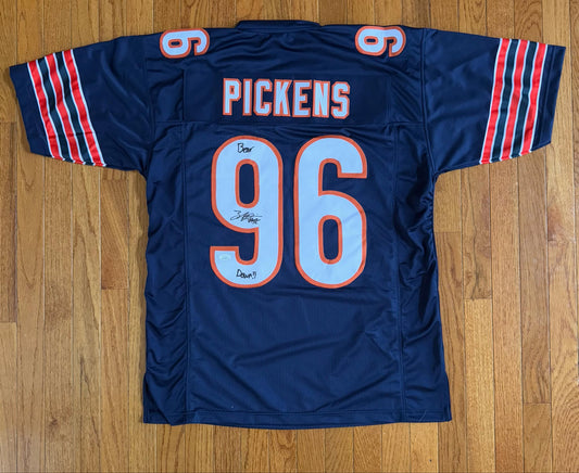 Auto/Autographed Zacch Pickens Chicago Bears JSA COA "BEAR DOWN"