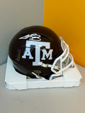 JOHNNY MANZIEL AUTOGRAPHED MAROON TEXAS A&M SPEED MINI HELMET JSA